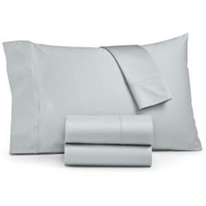 Sunham Ashford Solid 1500 Thread Count 4 Pc. Sheet Set, Full - Dove 734737615656
